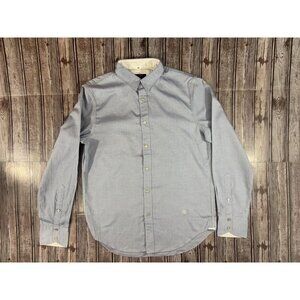 Rag & Bone Slim Fit  Shirt Button Down shirt color blue sz M NWOT embroided logo